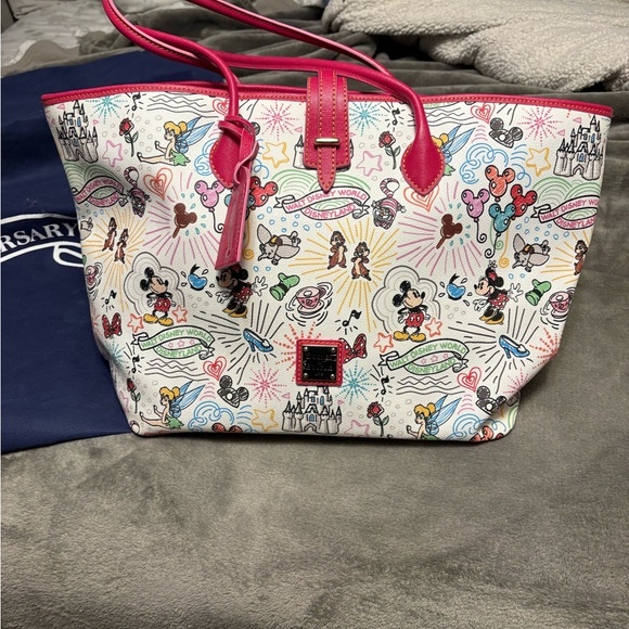 Dooney & Bourke Handbags - Dooney Burke Disney 10th Anniversary Sketch Large Tote Bag with dust bag